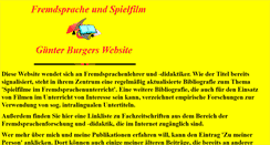 Desktop Screenshot of fremdsprache-und-spielfilm.de